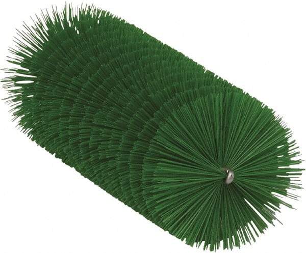 Vikan - 2.3" Diam Polyester Tube Brush - 6-1/4" OAL, 6-1/2" Head Length, Stainless Steel Handle - Industrial Tool & Supply