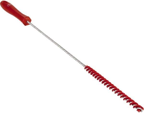Vikan - 0.4" Diam Polyester Valve Brush - 19-5/8" OAL, 5-11/16" Head Length, Polypropylene & Stainless Steel Handle - Industrial Tool & Supply