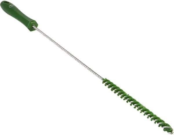 Vikan - 0.4" Diam Polyester Valve Brush - 19-5/8" OAL, 5-11/16" Head Length, Polypropylene & Stainless Steel Handle - Industrial Tool & Supply