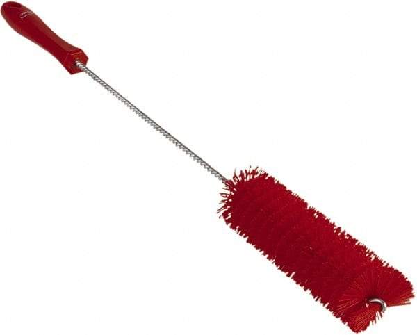 Vikan - 1-5/8" Diam Polyester Valve Brush - 19-5/8" OAL, 5-5/8" Head Length, Polypropylene & Stainless Steel Handle - Industrial Tool & Supply