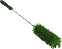 Vikan - 2" Diam Polyester Valve Brush - 19-5/8" OAL, 5-15/16" Head Length, Polypropylene & Stainless Steel Handle - Industrial Tool & Supply