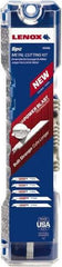 Lenox - 5 Piece, 6" to 8" Long x 0.04" to 0.05" Thick, Bi-Metal Reciprocating Saw Blade Set - Straight Profile, 18 to 18 Teeth per Inch, Toothed Edge - Industrial Tool & Supply