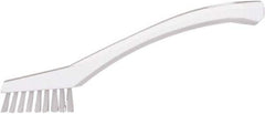 Vikan - 5/8" Bristle Length, Polyester Food Service Brush - 2-5/16" Long x 1/2" Wide Head, 8" OAL, White, Polypropylene Block - Industrial Tool & Supply