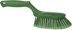 Vikan - 2" Bristle Length, Polyester Wash Brush - 5-13/16" Long x 5" Wide Head, 13-1/2" OAL, Green, Polypropylene Block - Industrial Tool & Supply