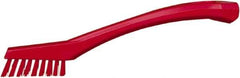 Vikan - 5/8" Bristle Length, Polyester Food Service Brush - 2-5/16" Long x 1/2" Wide Head, 8" OAL, Red, Polypropylene Block - Industrial Tool & Supply
