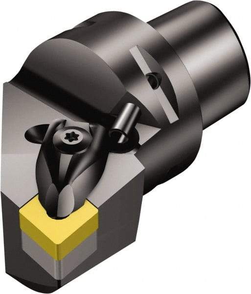 Sandvik Coromant - Right Hand Cut, Size C6, CNMG 120408 Insert Compatiblity, Internal or External Modular Turning & Profiling Cutting Unit Head - 45mm Ctr to Cutting Edge, 65mm Head Length, Through Coolant, Series T-Max P - Industrial Tool & Supply