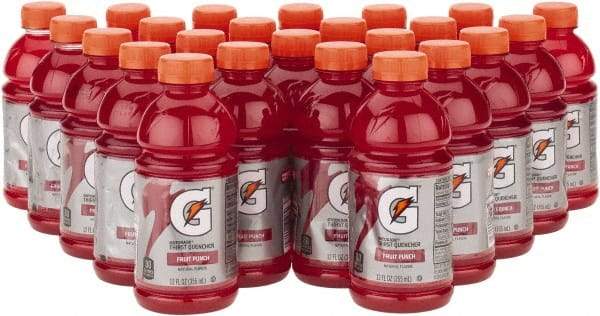 Gatorade - 12 oz Bottle Fruit Punch Activity Drink - Ready-to-Drink - Industrial Tool & Supply
