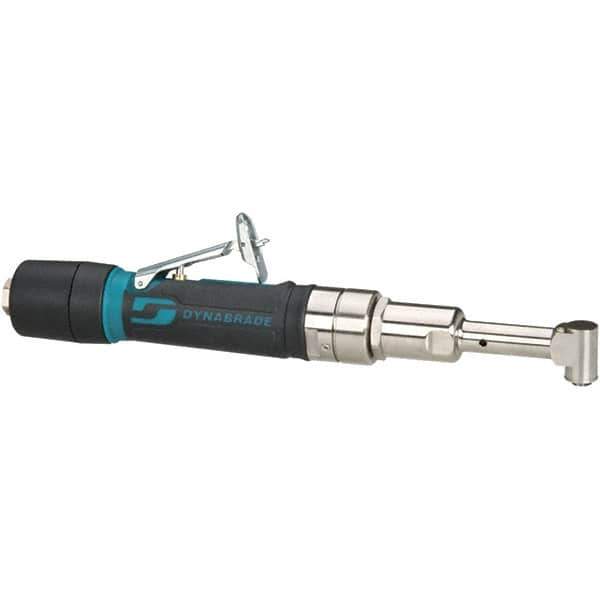 Dynabrade - 1/4" Keyless Chuck - Right Angle Handle, 3,200 RPM, 26 CFM, 0.4 hp, 90 psi - Industrial Tool & Supply