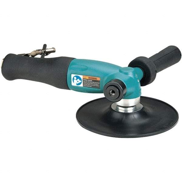 Dynabrade - 7" Max Disc, 6,000 RPM, Pneumatic Handheld Disc Sander - 26 CFM, 1/4" Inlet, 1.3 hp, 90 psi - Industrial Tool & Supply