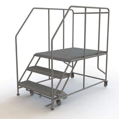 TRI-ARC - Rolling & Wall Mounted Ladders & Platforms Type: Rolling Work Platform Style: Steel Work Platform - Industrial Tool & Supply