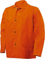 Steiner - Size 5XL Flame Resistant/Retardant Jacket - Orange, Cotton, Snaps Closure - Industrial Tool & Supply