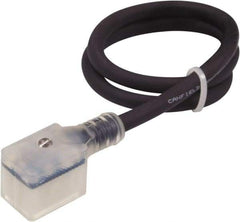 Canfield Connector - Solenoid Valve Connector/Gasket/Cord Assembly - Use with Solenoid Valves - Industrial Tool & Supply