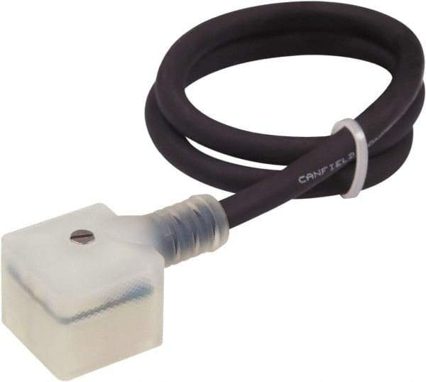 Canfield Connector - Solenoid Valve Connector/Gasket/Cord Assembly - Use with Solenoid Valves - Industrial Tool & Supply