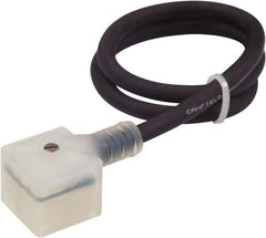 Canfield Connector - Solenoid Valve Connector/Gasket/Cord Assembly - Use with Solenoid Valves - Industrial Tool & Supply