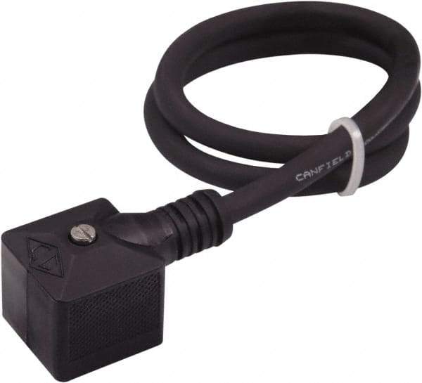 Canfield Connector - Solenoid Valve Connector/Gasket/Cord Assembly - Use with Solenoid Valves - Industrial Tool & Supply