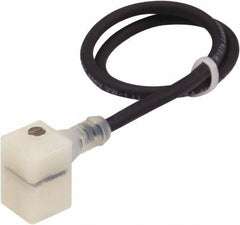 Canfield Connector - Solenoid Valve Connector/Gasket/Cord Assembly - Use with Solenoid Valves - Industrial Tool & Supply