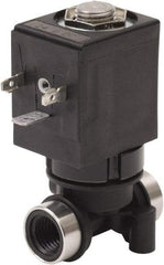 Spartan Scientific - 3/8" NPT Port, 2 Way, 2 Position, Glass Filled Nylon Solenoid Valve - Normally Closed, Viton Seal - Industrial Tool & Supply