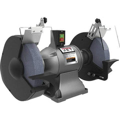 Jet - 12" Wheel Diam x 1" Wheel Width, 2 hp Grinder - 1-1/4" Arbor Hole Diam, 1 Phase, 1,720 Max RPM, 230 Volts - Industrial Tool & Supply