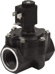 Spartan Scientific - 3/4" NPT Port, 2 Way, 2 Position, Glass-Filled Polyester Solenoid Valve - Normally Closed, EPDM Seal - Industrial Tool & Supply