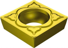 Sandvik Coromant - SCMT433 MM Grade 2025 Carbide Turning Insert - TiCN/Al2O3/TiN Finish, 90° Square, 1/2" Inscr Circle, 3/16" Thick, 3/64" Corner Radius - Industrial Tool & Supply