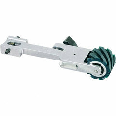 Dynabrade - 1-1/2" Wide Contact Wheel Assembly Arm - 72" Belt Length x 1-1/2" Belt Width, Serrated, Urethane, 70" Contact Wheel Diam - Industrial Tool & Supply