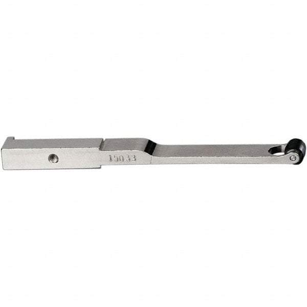 Dynabrade - 3/8" Wide Contact Arm - 12" Belt Length x 1/4" Belt Width, Crowned, 50" Contact Wheel Diam - Industrial Tool & Supply