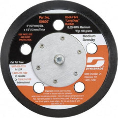 Dynabrade - 5" Diam Disc Backing Vacuum Replacement Pad - Medium Density, 12,000 RPM - Industrial Tool & Supply