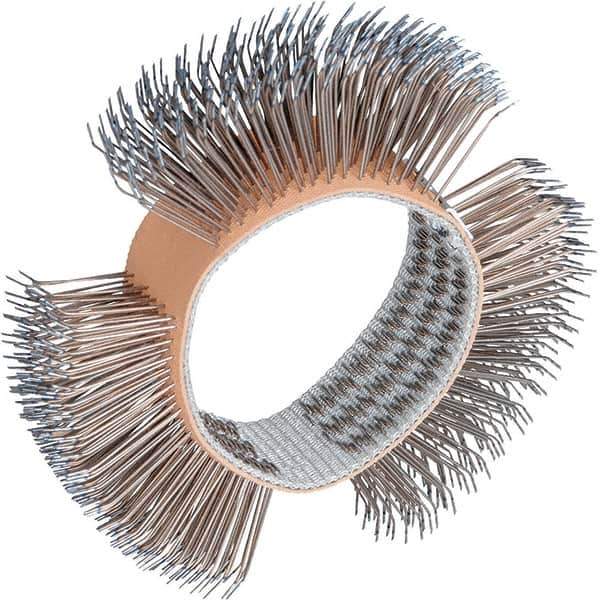 Dynabrade - 4" OD, Straight Filament Wheel Brush - 3/4" Face Width - Industrial Tool & Supply