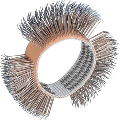 Dynabrade - 4" OD, Straight Filament Wheel Brush - 3/4" Face Width - Industrial Tool & Supply