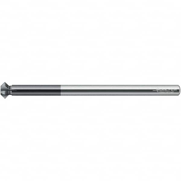Walter-Prototyp - 0.016" Cutter Head Diam, 3.937" OAL, Right Hand Back Chamfer - Industrial Tool & Supply