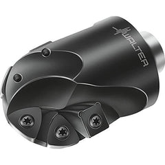 Walter - 63mm Cut Diam, 53mm Max Depth of Cut, 63mm Shank Diam, 96mm OAL, Indexable Ball Nose End Mill - 6,000 Max RPM - Industrial Tool & Supply