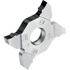 Walter - GD8 Grade WSM23S, 1.5mm Cutting Width Grooving Insert - 0.1mm Corner Radius, TiAlN+Al2O3+(Al) Finish - Industrial Tool & Supply