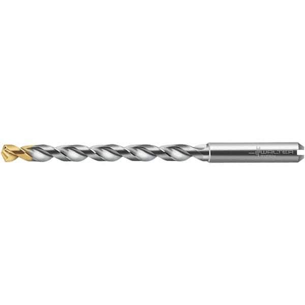 Walter-Titex - 5mm 130° Solid Carbide Jobber Drill - TiN Finish, Right Hand Cut, 101mm OAL - Industrial Tool & Supply
