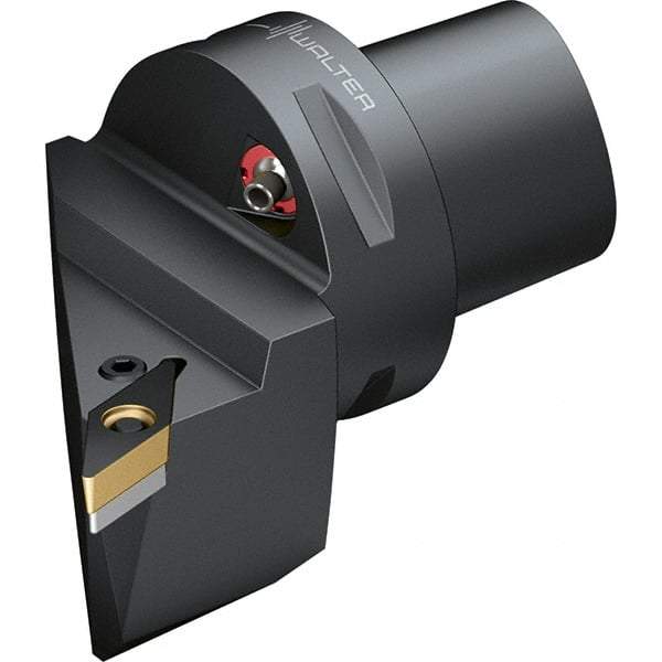 Walter - 107.5° Lead Angle, Indexable Turning Toolholder - 74mm OAL, Series PVHB-CAPTO-AUSSEN - Industrial Tool & Supply