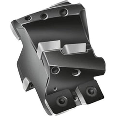 Walter - 80mm Cut Diam, 24mm OAL, Indexable Square Shoulder End Mill - 0° Lead Angle, Through Coolant, Series F2238C.CE - Industrial Tool & Supply