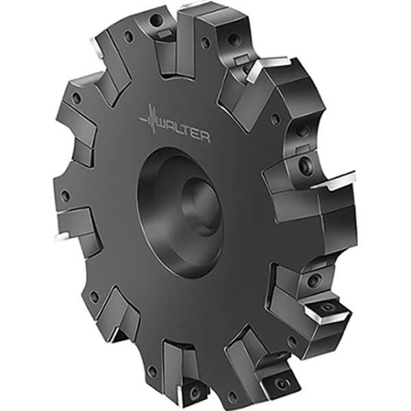 Walter - 0.315" Cutting Width, 80mm Cutter Diam, Indexable Slotting Cutter - Industrial Tool & Supply