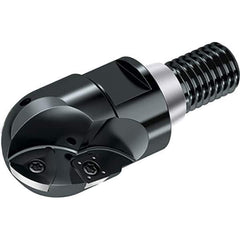 Walter - 20mm Cut Diam, 15mm Max Depth of Cut, 18.5mm Shank Diam, 51mm OAL, Indexable Ball Nose End Mill - 35,000 Max RPM - Industrial Tool & Supply