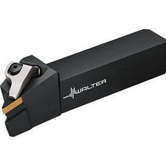 Walter - 93° Lead Angle, 25.4mm Shank Height x 25.4mm Shank Width, Indexable Turning Toolholder - 152.3mm OAL, Series DVJN-ISO-AUSSEN-INCH-P - Industrial Tool & Supply