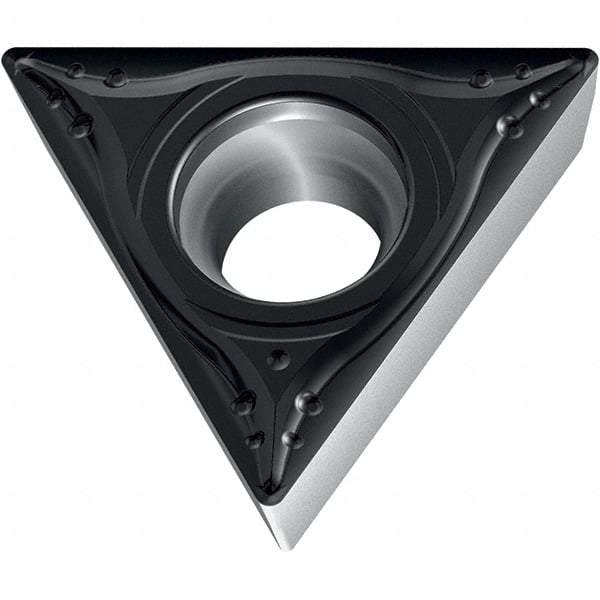 Walter - TPMT MM4 Grade WSM20S Turning Insert - TiAlN+Al2O3+(Al) Finish, 60° Triangle, 9.53mm Inscr Circle, 3.97mm Thick, 0.8mm Corner Radius - Industrial Tool & Supply