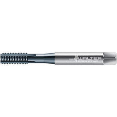 Walter-Prototyp - M6x1.00 DIN 371 6HX 4 Flute TiCN Finish High Speed Steel Straight Flute Machine Tap - Bottoming, Right Hand Thread, 80mm OAL, 15mm Thread Length, Through Coolant - Exact Industrial Supply