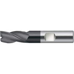 Walter-Prototyp - 8mm, 9mm LOC, 8mm Shank Diam, 58mm OAL, 3 Flute, Solid Carbide Square End Mill - TiAlN Finish, 30° Helix, Right Hand Cut, Right Hand Flute, Series MC716-W-3-A - Industrial Tool & Supply