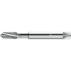 Walter-Prototyp - #8-32 ~DIN 2184-1 3 Flute 3B Semi-Bottoming Spiral Flute Tap - High Speed Steel, Uncoated, 64.68mm OAL, Right Hand Flute, Right Hand Thread, 3.330, Series 224164 - Exact Industrial Supply
