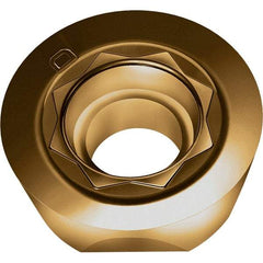 Walter - D67 Grade WSP45S Milling Insert - 3.97mm Thick, 10mm Inscribed Circle, 5mm Corner Radius - Industrial Tool & Supply
