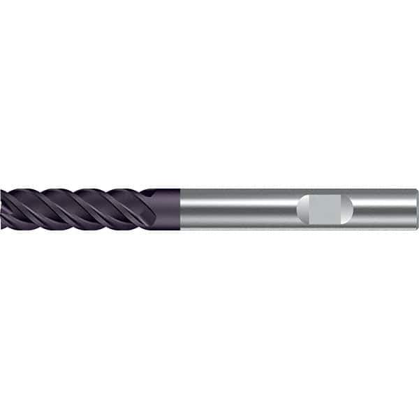 Walter-Prototyp - 6mm, 22mm LOC, 6mm Shank Diam, 65mm OAL, 4 Flute, Solid Carbide Square End Mill - TiAlN Finish, 45° Helix, Right Hand Cut, Right Hand Flute, Series MC122-W-L - Industrial Tool & Supply