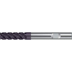 Walter-Prototyp - 6mm, 22mm LOC, 6mm Shank Diam, 65mm OAL, 4 Flute, Solid Carbide Square End Mill - TiAlN Finish, 45° Helix, Right Hand Cut, Right Hand Flute, Series MC122-W-L - Industrial Tool & Supply