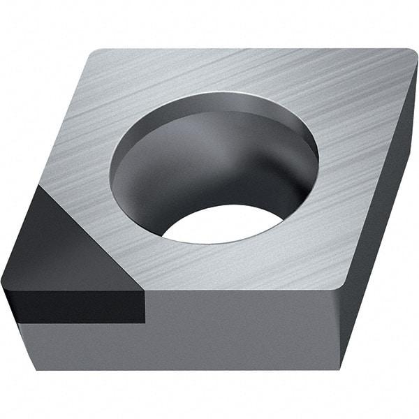 Walter - CCGW FS-1 Grade WDN10 Turning Insert - Polycrystaline Diamond Finish, 80° Rhombic, 12.7mm Inscr Circle, 4.76mm Thick, 0.8mm Corner Radius - Industrial Tool & Supply