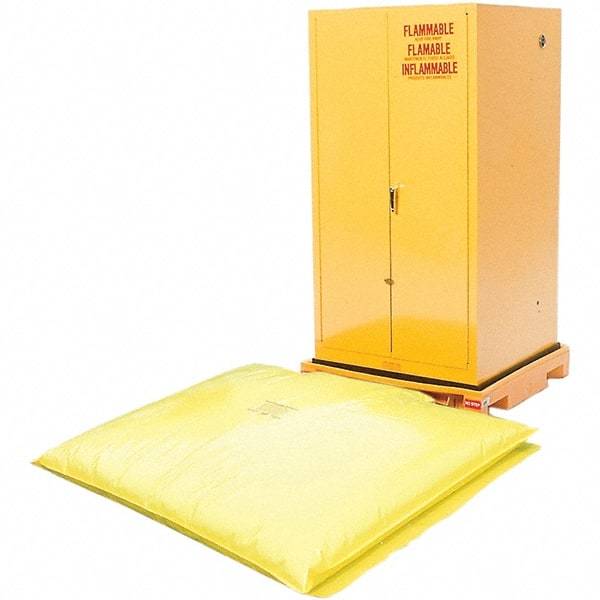 UltraTech - 93 Gal Sump, 1,500 Lb Capacity, 1 Drum, Polyethylene Safety Cabinet Bladder System - 37-3/4" Long x 37.75" Wide x 6-1/4" High - Industrial Tool & Supply