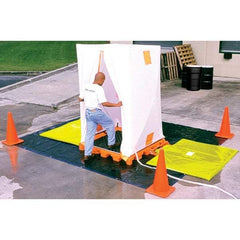 UltraTech - Vinyl Coated Nylon Liner, Waterproof Fabric Decon Deck Privacy Shelter - 12" Long x 12" Wide x 52" High - Industrial Tool & Supply