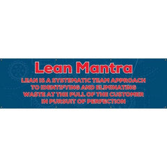 NMC - Banners Message Type: Safety Reinforcement & Motivational Legend: Lean Mantra - Industrial Tool & Supply