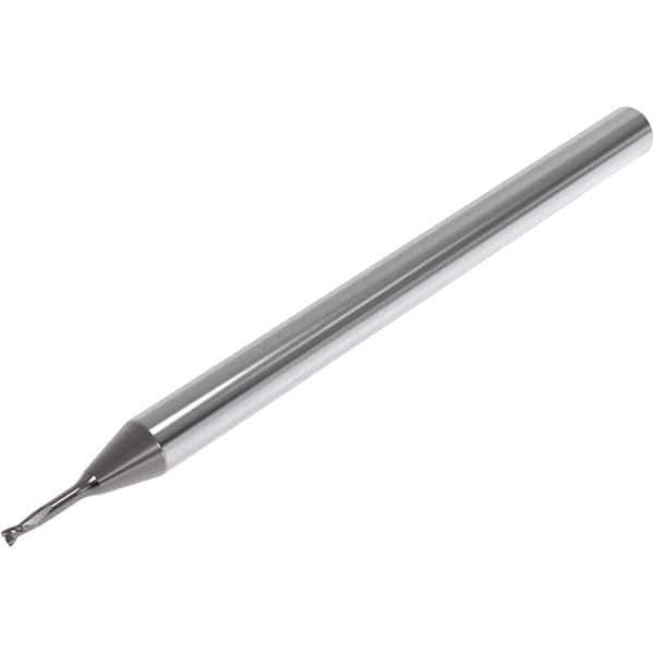 Seco - 1.5mm, 2 Flute, Single End, Solid Carbide, 0.15mm Corner Radius End Mill - 50mm OAL, 30° Helix, Right Hand Flute, 2.2mm LOC, Right Hand Cut, 12mm Extended Reach - Industrial Tool & Supply